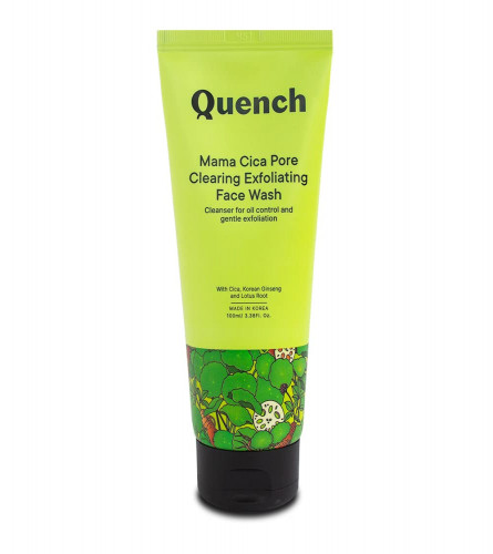 Quench Botanics Mama Cica Pore Clearing Exfoliating Face Wash | 100 ml (pack of 2) free shipping