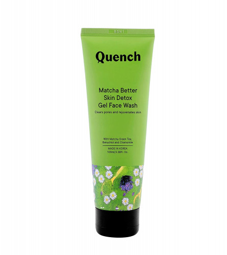 Quench Botanics Matcha Better Skin Detox Gel Face Wash | 100 ml (pack of 2) free shipping