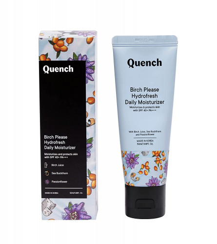 Quench Botanics Birch Please Hydro Fresh Daily Moisturizer with SPF 40+ PA+++50 Ml (Pack Of 2)