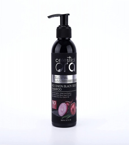 Celestial Ora Red Onion Black Seed Shampoo | for Hair Growth & Hair Fall Control | 200 ml (free shipping)