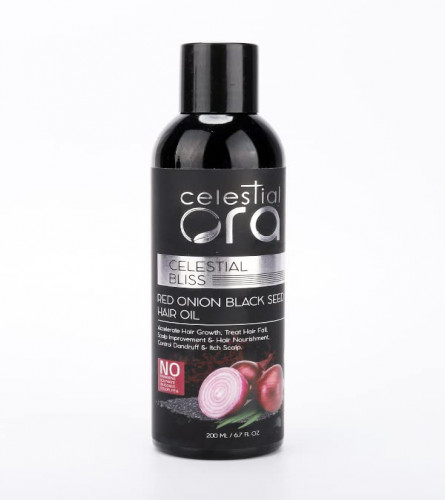 Celestial Ora Red Onion Black Seed Onion Oil, 200 ml (free shipping)