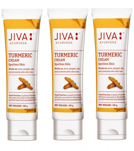 Jiva Turmeric Cream - 100 g - Pack of 3 (free shipping)