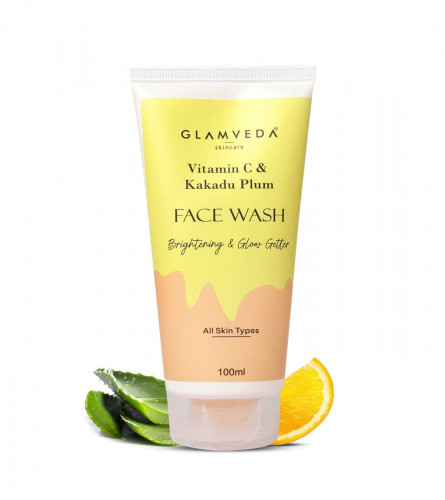 Glamveda Face Wash (Vitamin C) 100 ml (pack of 2) free shipping