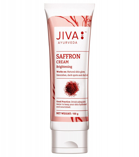 Jiva Saffron Moisturising Cream For Skin Brightening & Soothing - 100 Gm (Free Shipping Saudi)