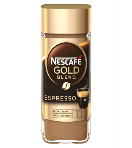 Nescafe Gold Blend Espresso Rich Crema Soluble Coffee, 100 g, Glass Bottle