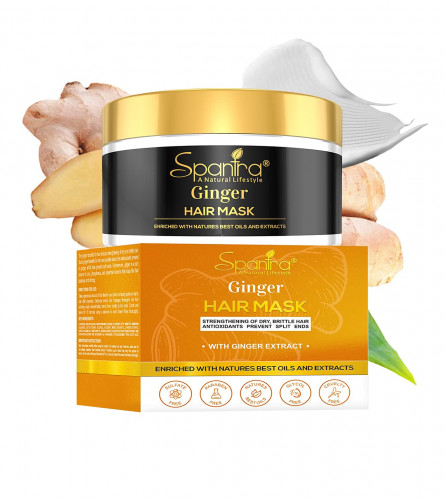 Spantra Ginger Hair Mask | Anti-Hair Fall | Breakage Control | Conditioning | Enhancing & Damage Control | 250 gm (pack of 2) free shipping