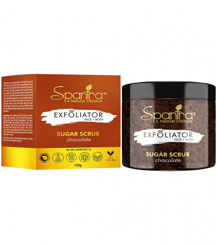 Spantra Chocolate Sugar Scrub | Face & Body Scrub | Tan Removal | Body Polishing | 125 gm (Pack of 2) free shipping