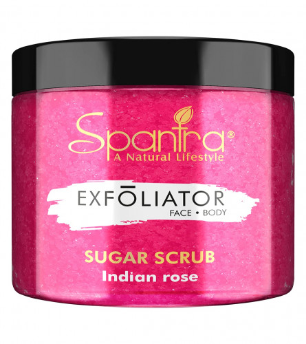 Spantra Indian Rose Sugar Scrub | Face & Body Scrub | Tan Removal | Body Polishing | 125 gm (pack of 2) free shipping