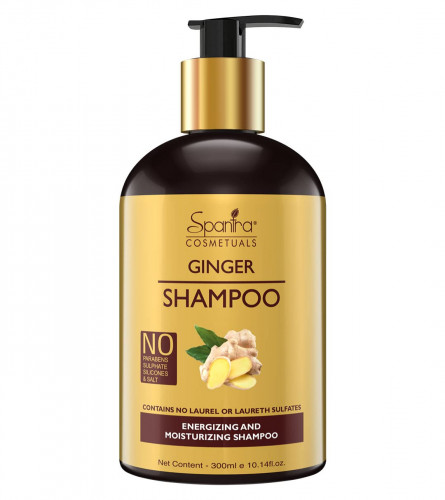 Spantra Ginger Shampoo | Anti-Frizz | Damage & Breakage Control | pH Balancing | UV Protection | 300 ml (free shipping)