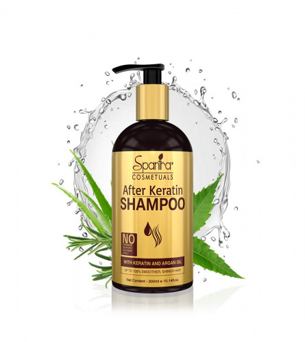 Spantra After Keratin Shampoo | Anti-Dandruff | Anti-Frizz | Antioxidant | Breakage Control | Conditioning | 300 ml (free shipping)