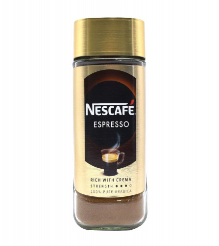 Nescafé Espresso-100% Pure Arabica Coffee Powder Rich with Velvety Crema - 100 Grams Can