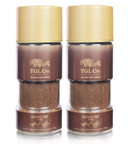 TGL Co. The Good Life Company Signature Filter Coffee Powder, Instant Coffee Powder (200 Gram) | South Indian Filter Coffee Mixed with Chicory