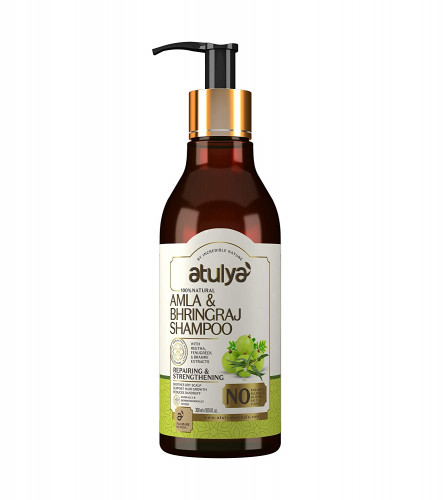 Atulya Amla & Bhringraj Hair Shampoo | Herbal Shampoo for Hair Growth | Anti-Hair Fall Shampoo | 300 ml (free shipping)