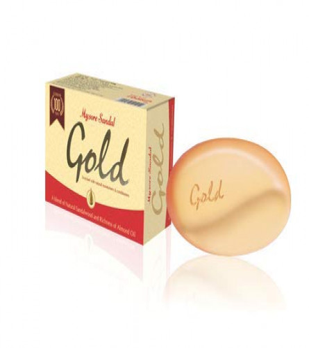 Mysore Sandal Gold Soap, 125 gm (Pack of 3)