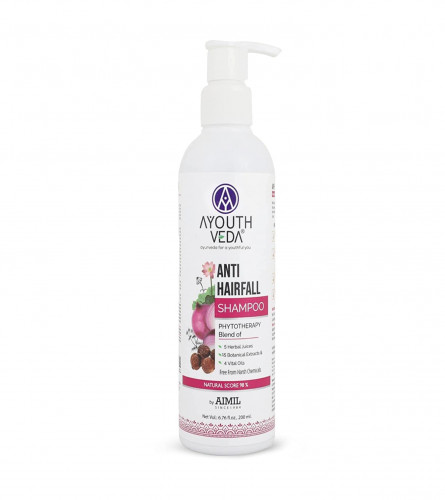 Ayouthveda Anti-hairfall Shampoo | Fights Premature Hair Fall | Improves Hair Density & Texture | 200 ml (free shipping)