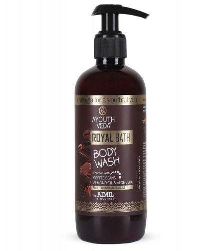 Ayouthveda Royal Bath Body Wash with Rich Blend of Replenishing Oils, Botanical Extracts & Nourishing Juice-300 ml (free ship)