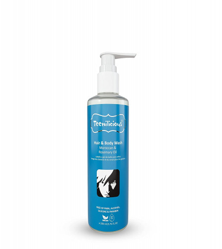 Teenilicious Hair & Body Wash With Moroccan & Rosemary Oil 200 ml (Fs)