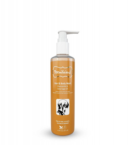 Teenilicious Hair & Body Wash With Chamomile & Clary Sage Oil 200 ml (Fs)