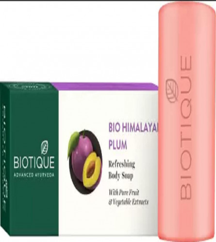 BIOTIQUE BIO HIMALAYAN PLUM Refreshing Body Soap (150 gm X 2 pack)