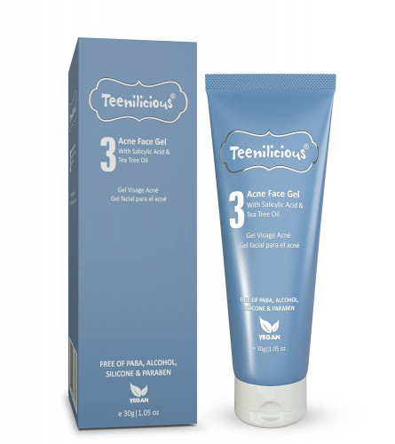 Teenilicious Acne Face Gel With 2% Salicylic Acid & Tea Tree Oil For Men & Women 30 gm (Pack of 2)Fs