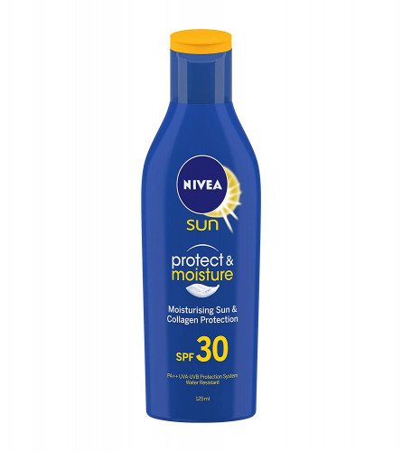 Nivea Sun Lotion SPF 30, Water Resistant Sunscreen For Men & Women 125ml (Fs)