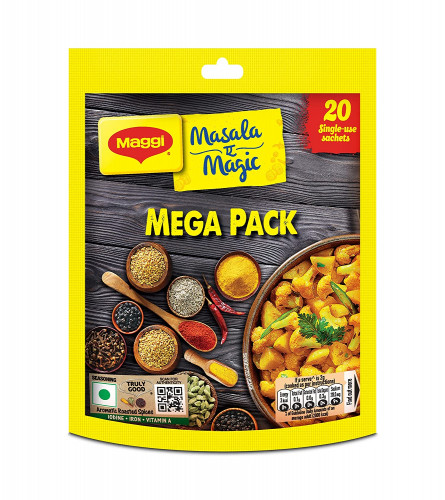 Maggi Masala-Ae-Magic, (20 Sachets) | All in One Masala for Dry Vegetables, Paneer, Dal & More Pouch, 120 g