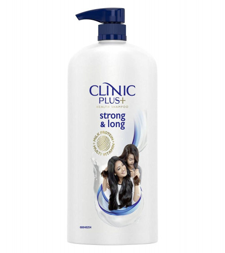 Clinic Plus Strong & Long Shampoo 1 L, With Milk Proteins & Multivitamins for Healthy and Long Hair - Strengthening Shampoo for Hair Growth