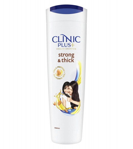 Clinic Plus Strong & Extra Thick Shampoo With Milk Protein And Almond Oil For Hair Strengthening & Volume, 355ml