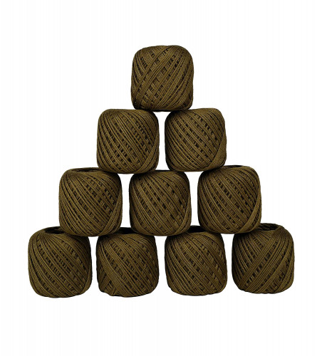Crochet Cotton Thread Yarn for Knitting and Craft Making Set of 10 Ball (Mendi) Fs