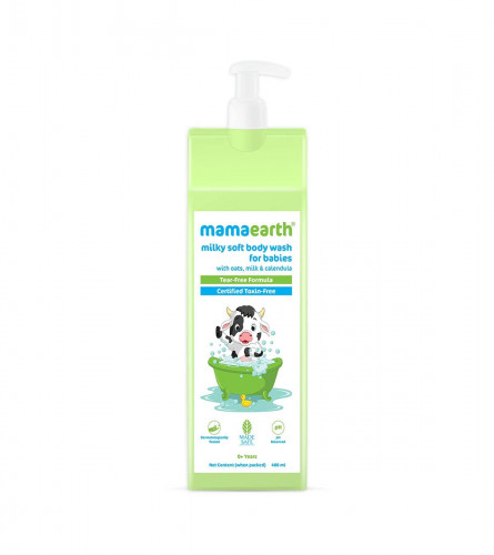 Mamaearth Milky Soft Body Wash With Oats, Milk And Calendula 400 Ml