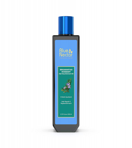 Blue Nectar Rosemary Oil for Hair Growth with Bhringraj Oil 200 ml (Fs)