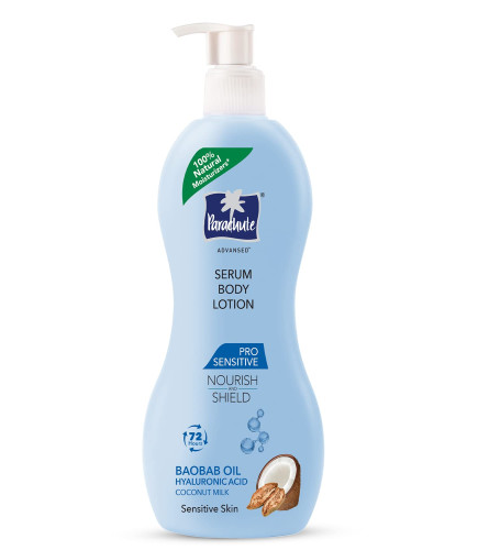 Parachute Advansed Body Lotion for Women, Pro Sensitive Serum, Coconut Milk, 400ml   Free shipping