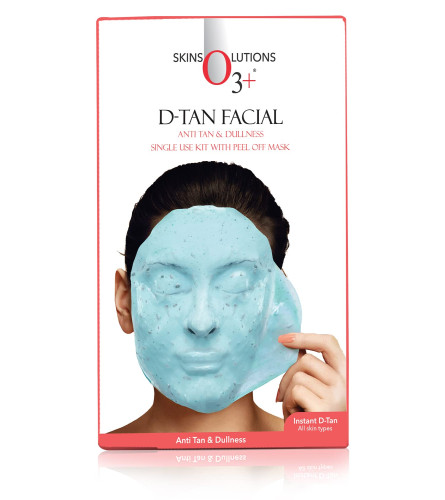 O3+ D-TAN Facial Kit for TAN Removal & Brightness for Tanned & Dull Skin 45 gm