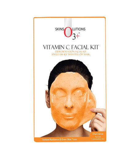 O3+ Vitamin C Facial Kit  with Peel Off Mask 45 gm (Fs)