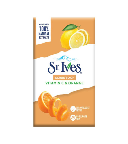 St. Ives Vitamin C & Orange Bathing Scrub Soap 125 gm (Pack Of 5) Fs