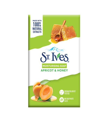 St. Ives Apricot & Honey bathing scrub soap 125 gm (Pack Of 5) Fs