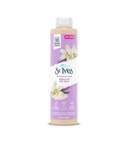 St. Ives Pampering Body Wash with Vanilla & Oat Milk 650 ml (Fs)