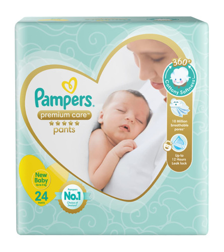 Pampers Premium Care Pants (XS): Snug Fit, Soft Comfort for Newborns
