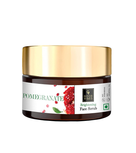 Good Vibes Pomegranate Brightening Face Scrub, 100 g (free shipping)