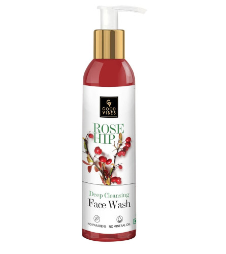 Good Vibes Rosehip Deep Cleansing Face Wash, 200 ml (free shipping)