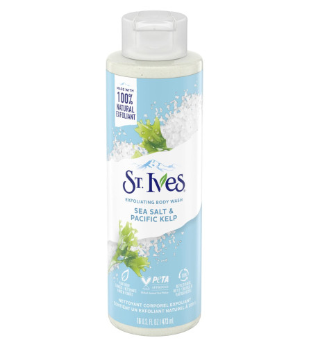 St. Ives Sea Salt & Pacific Kelp Exfoliating Body Wash - 473 ml (Fs)
