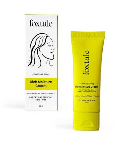 Foxtale Antibacterial Moisturizer | With Squalene & Vitamin B5 Moisturizer | Intense 72Hr Deep Moisturization | 50 ml (pack of 2) free ship