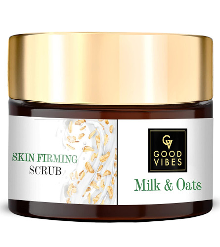 Good Vibes Milk & Oats Skin Firming Face Scrub, 50 g | pack of 2 (free shipping)