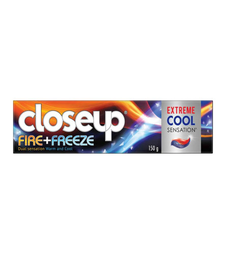 Closeup Fire Freeze Gel Plaque Removal Toothpaste 150 GM X 2 PACK (Free Shipping Worldwide)