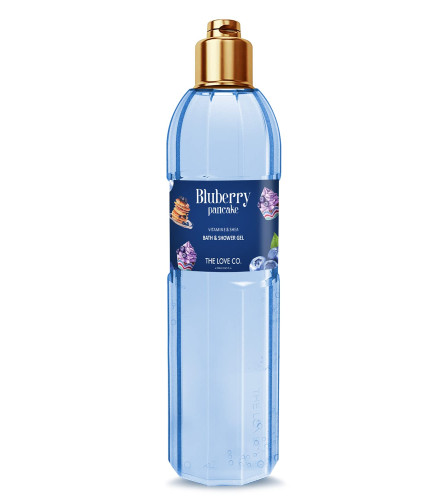 THE LOVE CO. Bluberry Pancake Bath & Shower Gel - Luxury Body Wash For Women & Mens,, 250 ml (free shipping)
