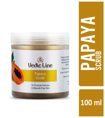 Vedicline Papaya Face Scrub 100 ml (pack of 2) Fs