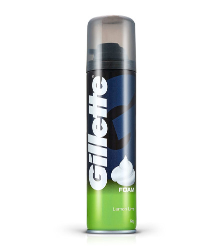 Gillette Classic Lemon Lime Pre Shave Foam - 196 g (pack of 2) free ship