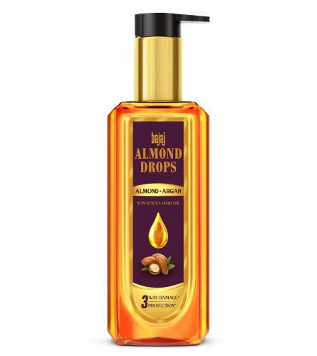 Bajaj Almond Drops Almond + Argan Hair Oil - 200 ml (FS)