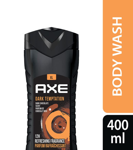 Axe Dark Temptation 3 In 1 Body, Face & Hair Wash for Men 400 ml (Fs)
