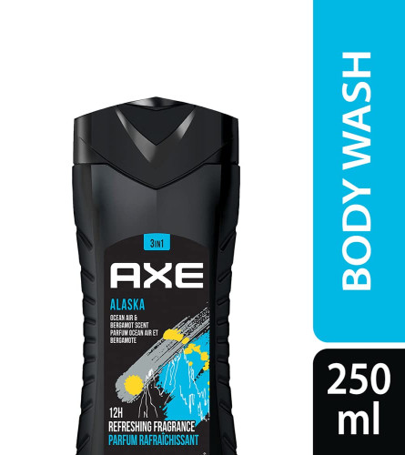 AXE Alaska 3 In 1 Body, Face & Hair Wash for Men 250 ml (Fs)